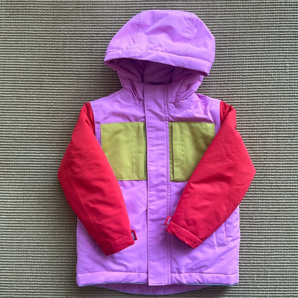 Hanna Anderson Colorblock Snow Jacket 4T